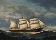 Edvard Petersen barque Annie Burrill oil painting artist